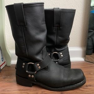 XElement Harness Combat Boots REAL LEATHER